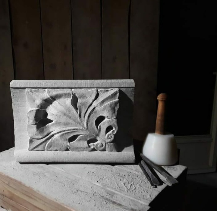 Indiana Limestone sculpture by Jordan Clements.